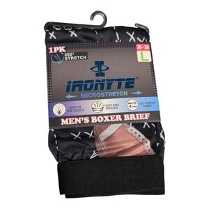 Ironyte Black and White Football Boxer Briefs